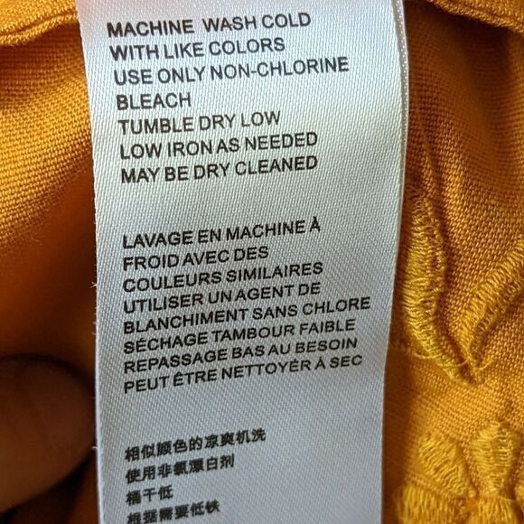 Free People‎ Linen Eyelet Susanna Duster in XS-Runs Large NWOT - Picture 13 of 16